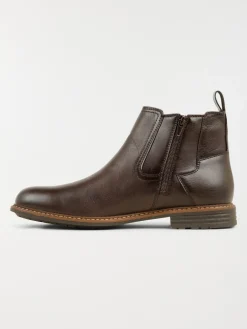 Bottines zippées marrons homme (40-46)
