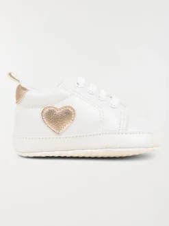 Bottons coeur pailleté fille (16-20)
