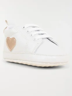 Bottons coeur pailleté fille (16-20)
