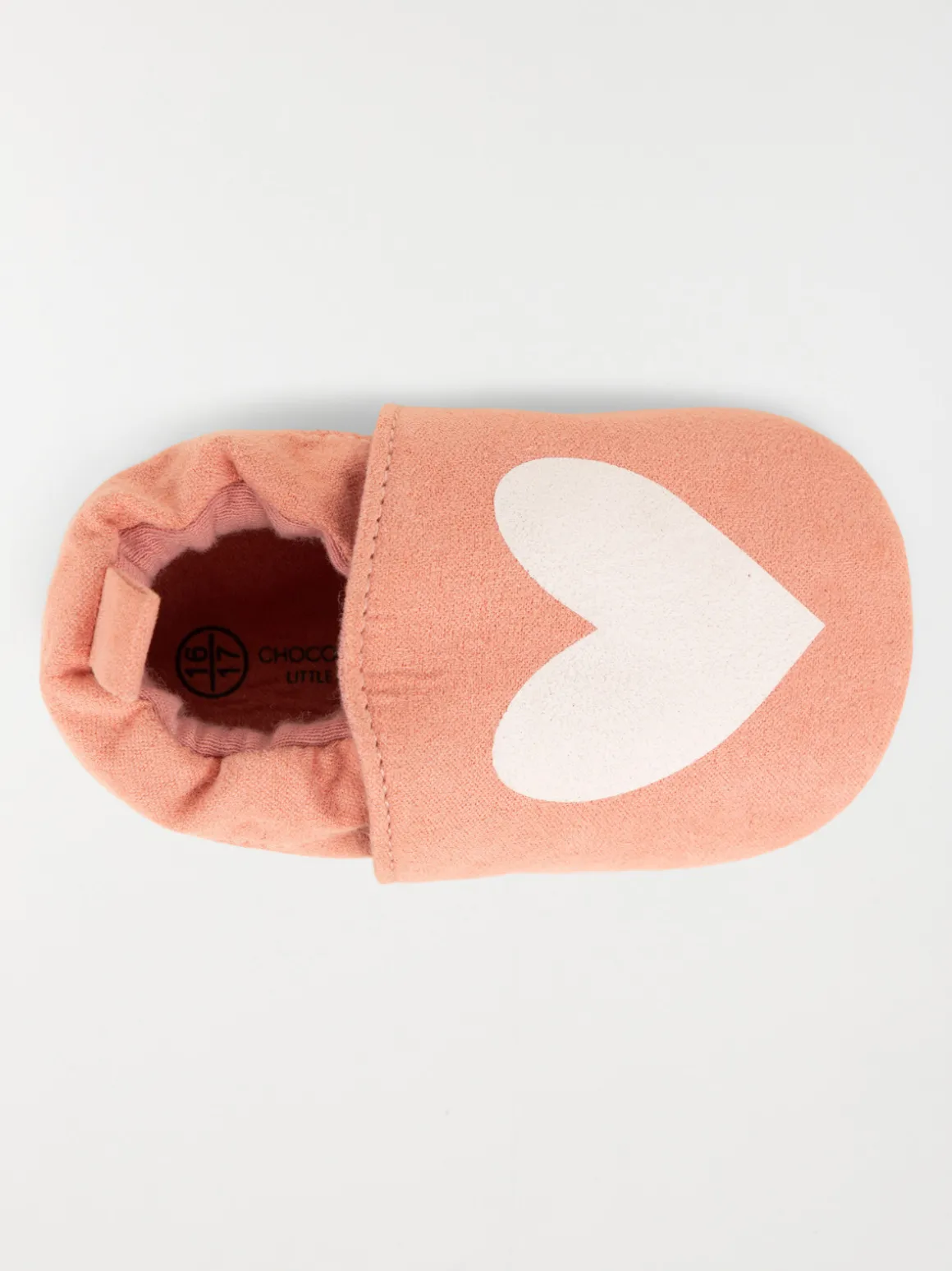 Bottons motif coeur rose fille (16-21)