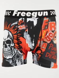 Boxer FREEGUN punky rouge homme