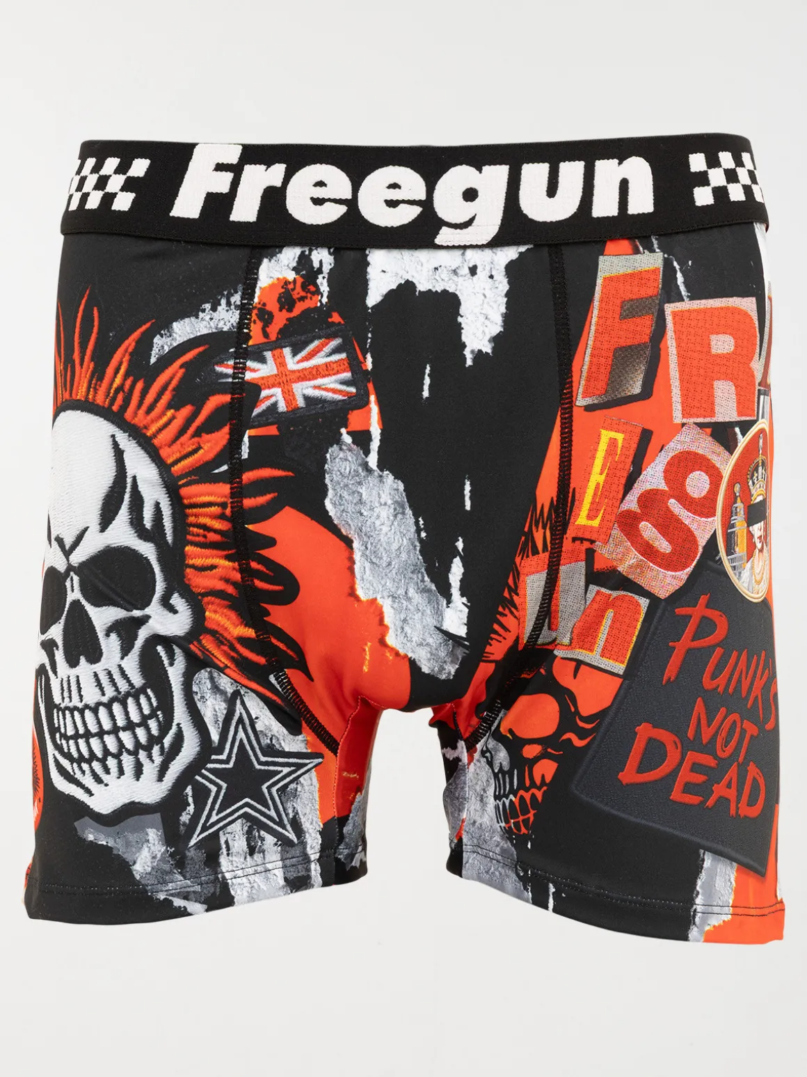 Boxer FREEGUN punky rouge homme