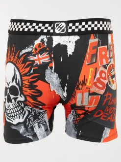 Boxer FREEGUN punky rouge homme