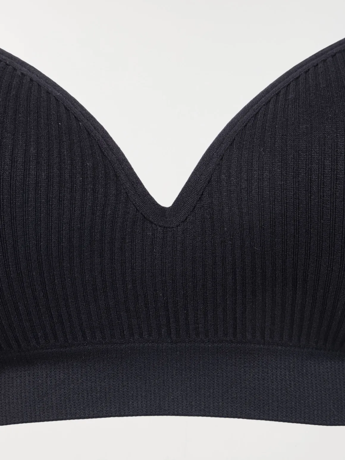 Bustier côtelé noir femme (S-XL)