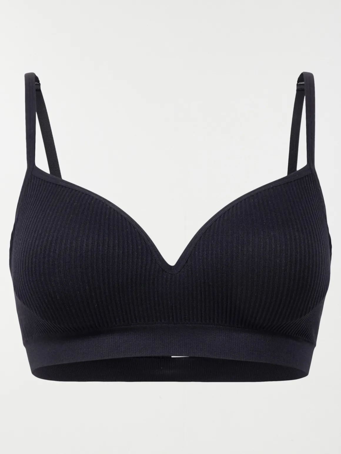 Bustier côtelé noir femme (S-XL)