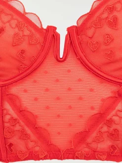 Bustier dentelle coeur femme (85B-95E)