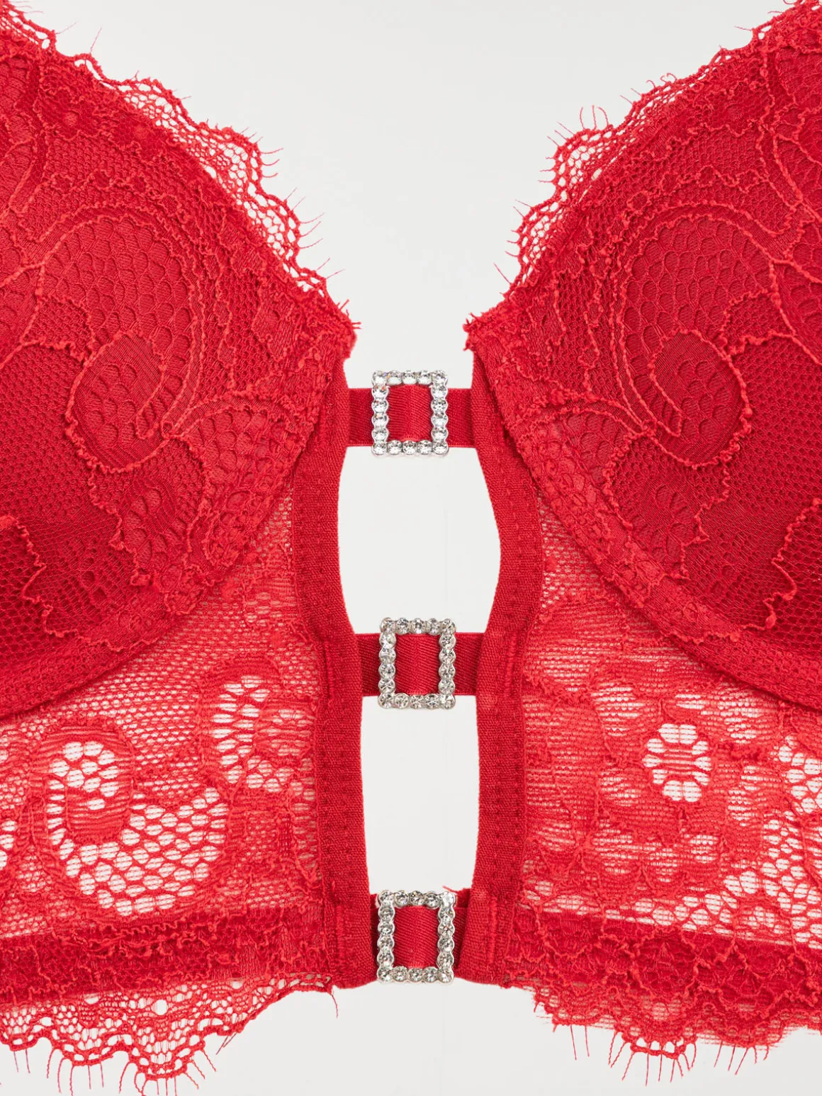 Bustier dentelle rouge femme (85B-95E)