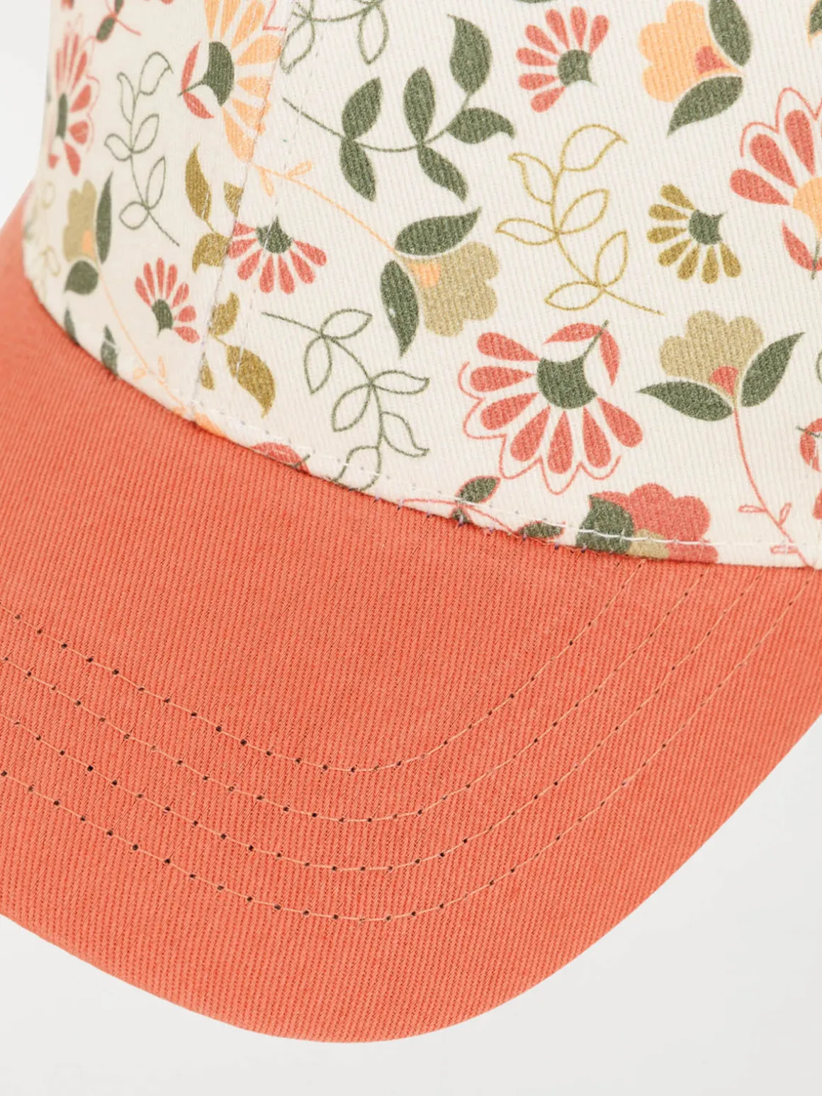 Casquette imprimée fleuri fille