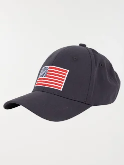 Casquette noir drapeau USA homme
