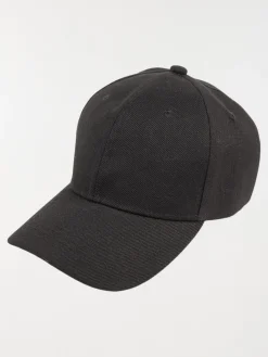 Casquette noire unie homme