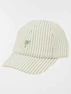 Casquette rayée broderie palmier garçon