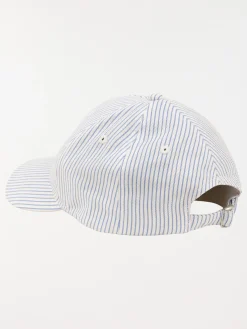 Casquette rayée coeurs femme
