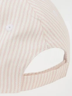 Casquette rayée soleil brodé fille