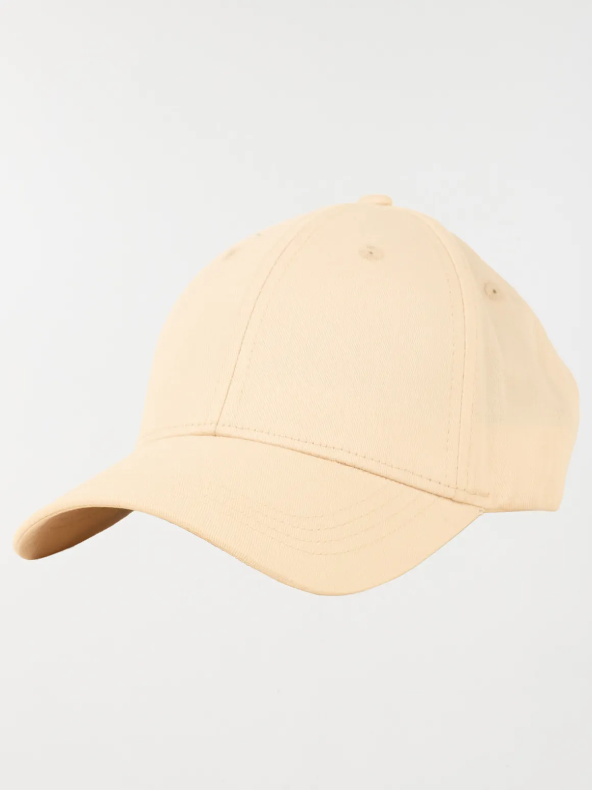 Casquette unie beige rosé femme