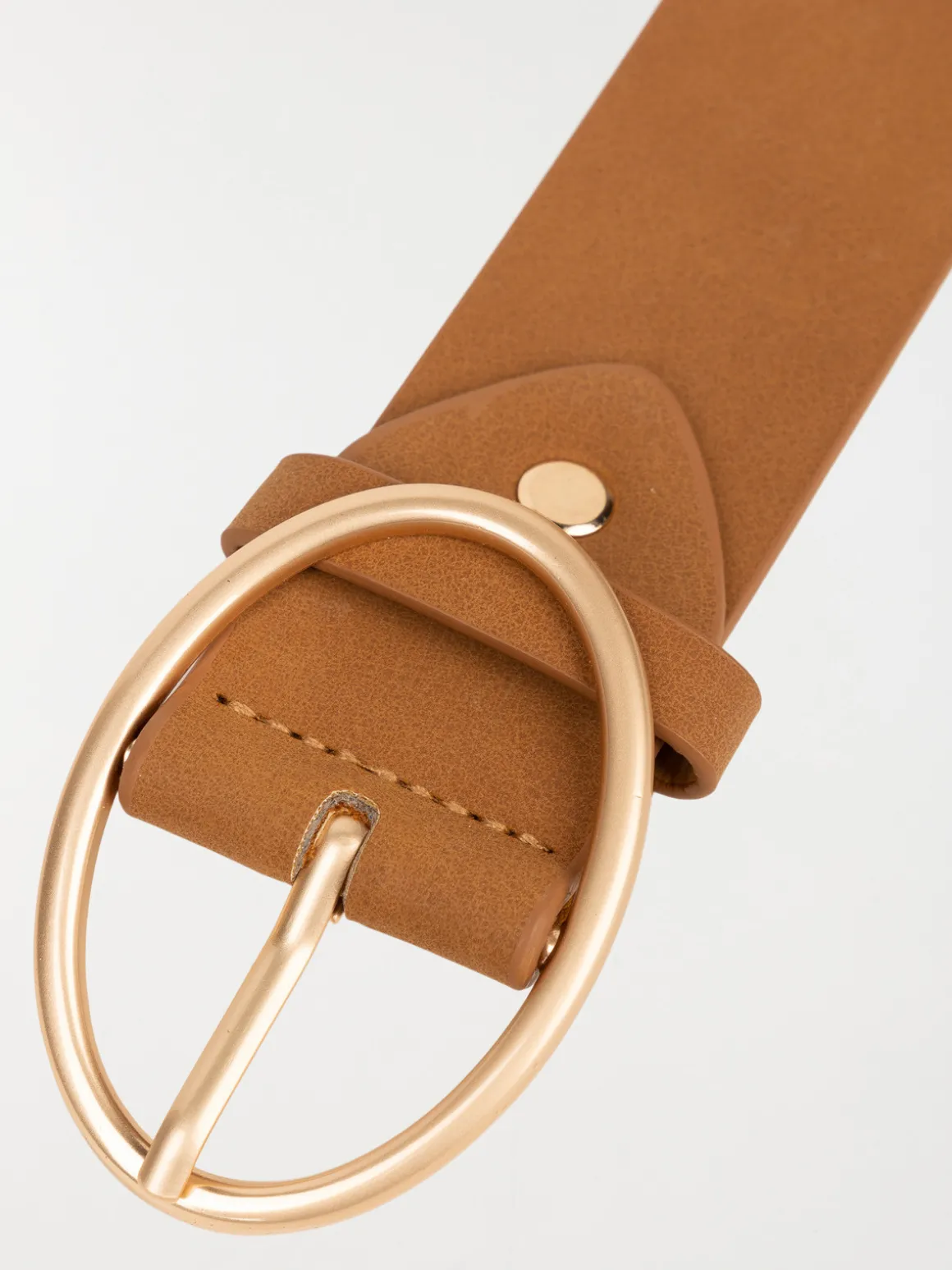 Ceinture ajourée camel femme