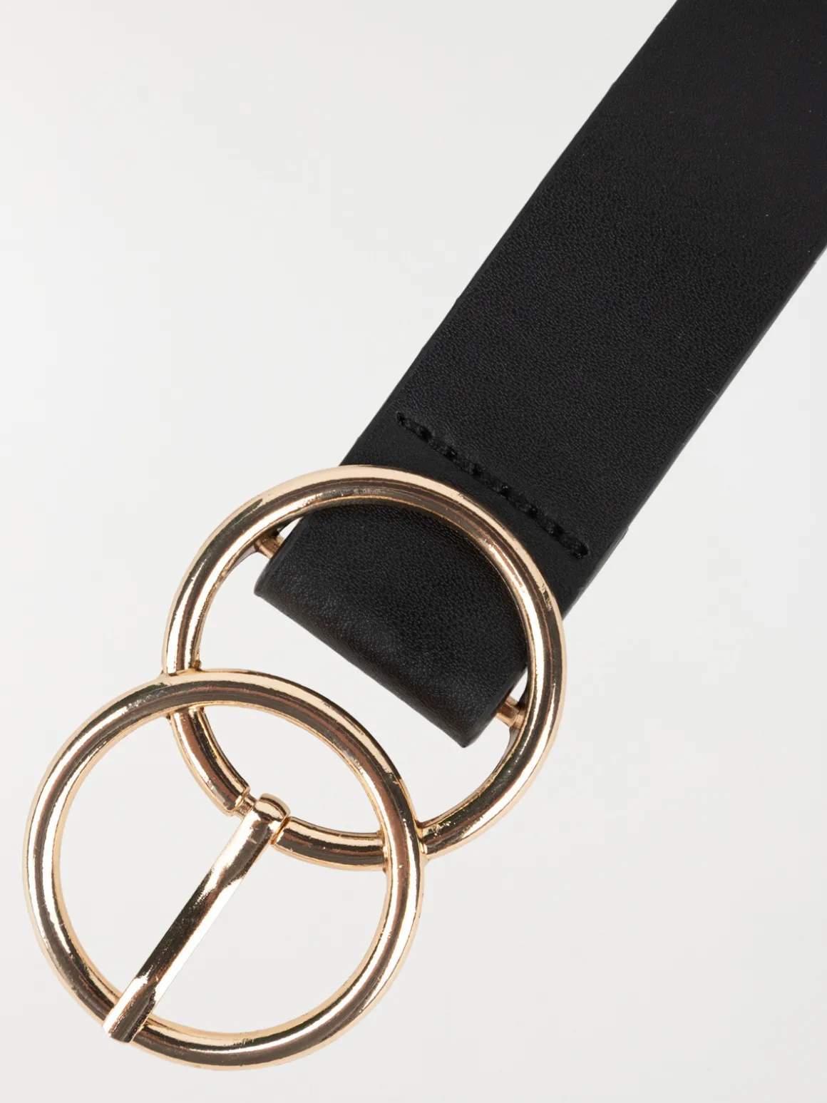Ceinture double boucle arrondie femme