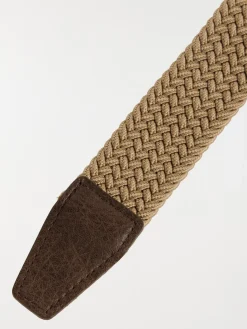 Ceinture élastique beige homme