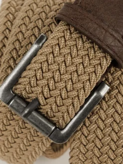 Ceinture élastique beige homme