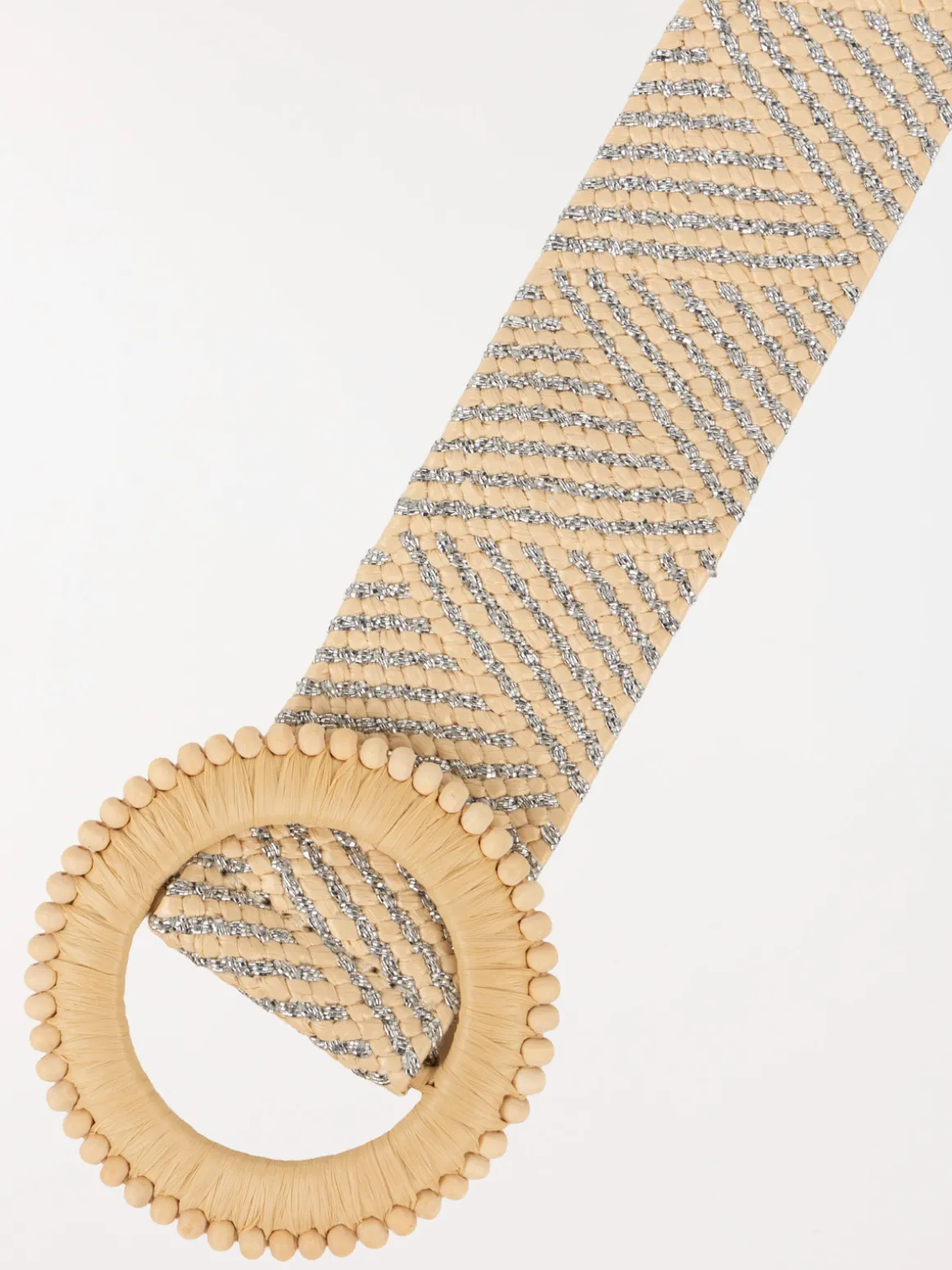 Ceinture élastiquée brillante femme