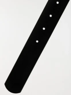 Ceinture noire cuir homme