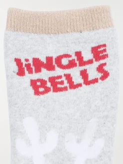 Chaussette de Noël renne jingle bells