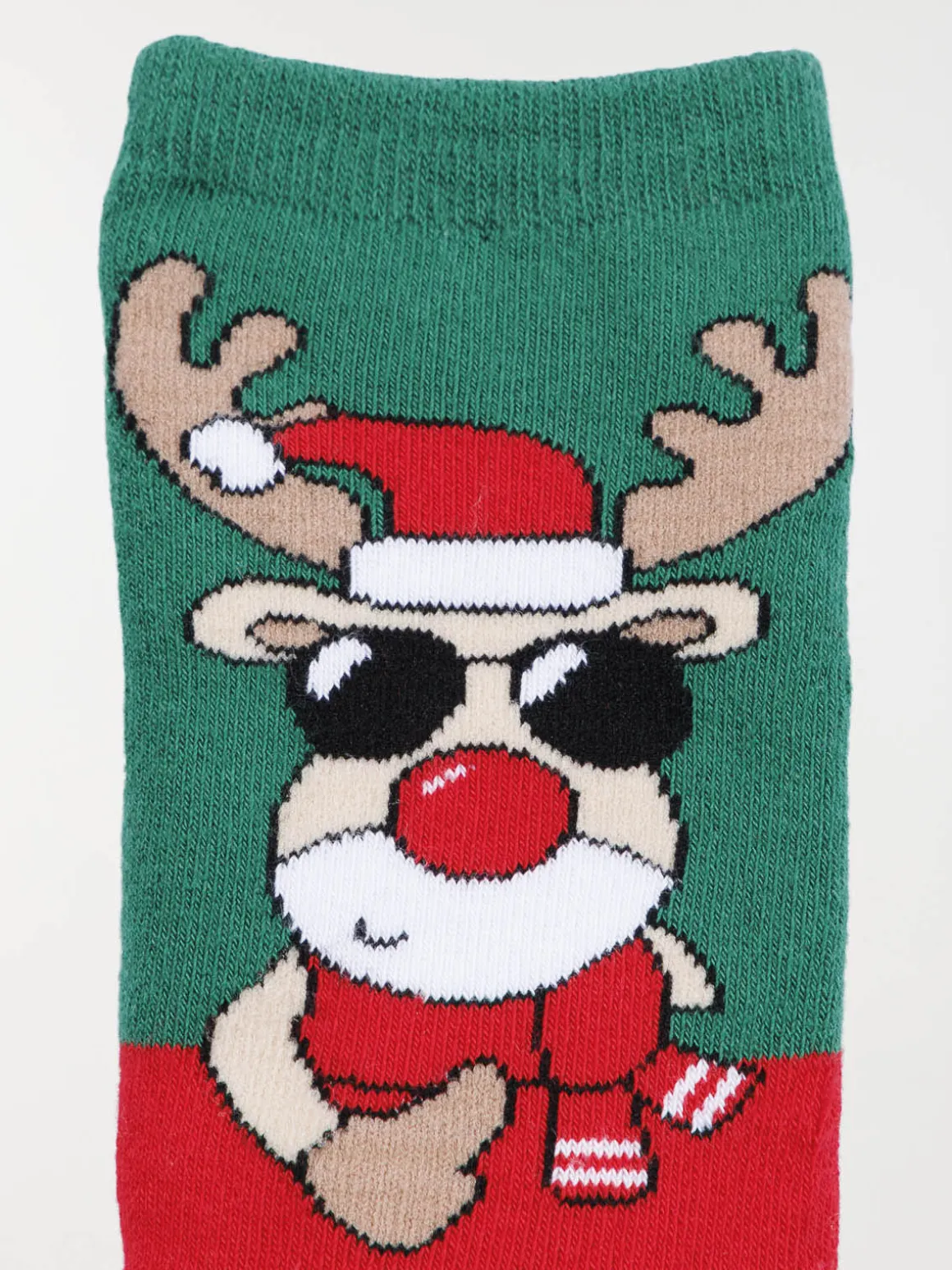Chaussette de Noël renne lunette soleil
