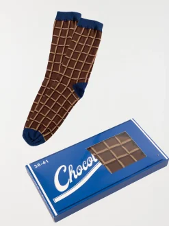 Chaussette tablette de chocolat homme