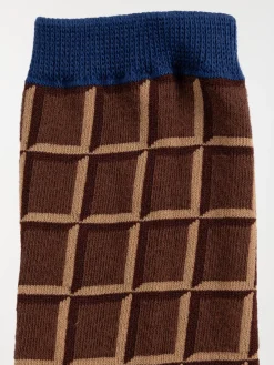 Chaussette tablette de chocolat homme