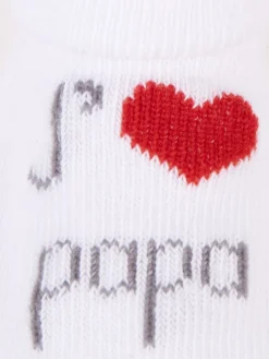 Chaussettes blanches message bébé