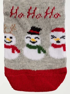 Chaussettes bonhommes de neige bébé