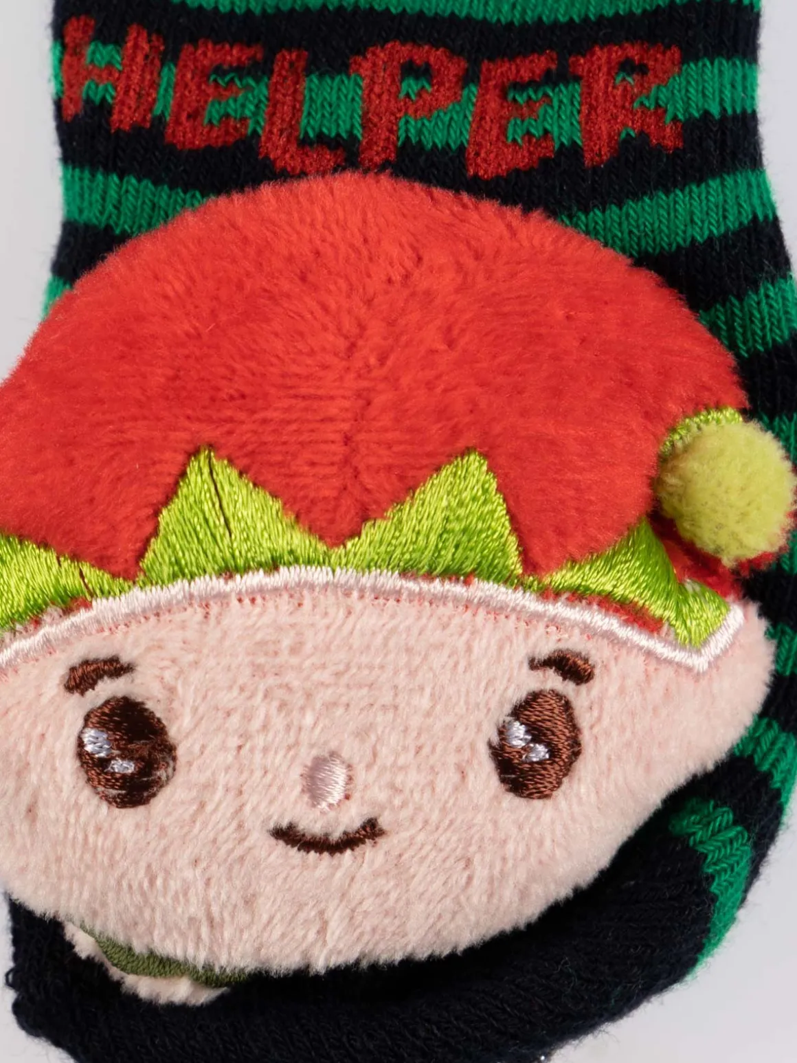 Chaussettes de Noël lutin vert bébé