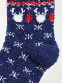 Chaussettes douces motifs de noël femme