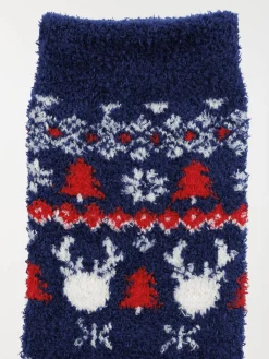 Chaussettes douces motifs de noël femme