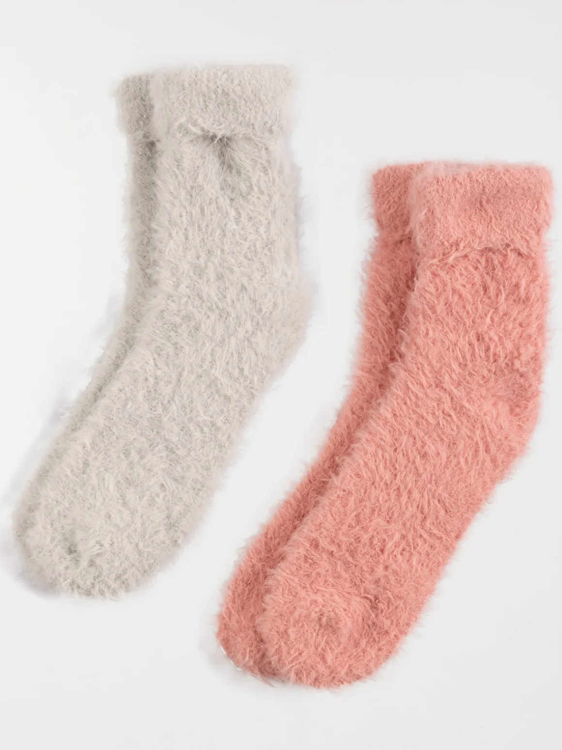 Chaussettes hautes douces femme lot de 2