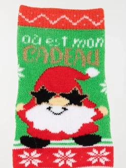 Chaussettes motif père-noël enfant