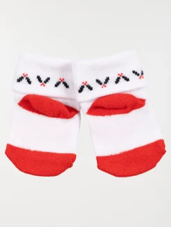 Chaussettes papa noël bébé
