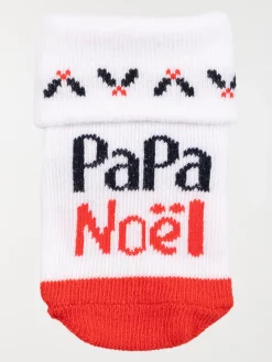 Chaussettes papa noël bébé