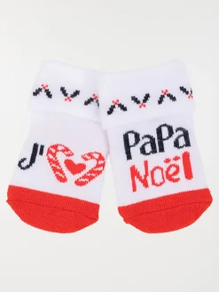 Chaussettes papa noël bébé