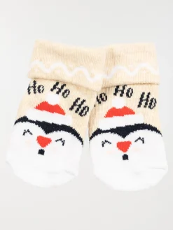 Chaussettes pingouin de noël bébé