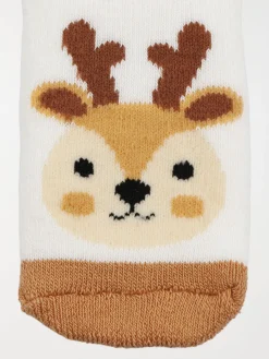 Chaussettes renne de Noël bébé