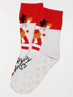 Chaussettes rennes de noël enfant