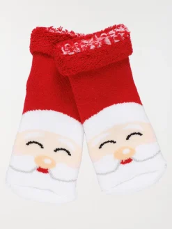 Chaussettes rouges père-noël bébé