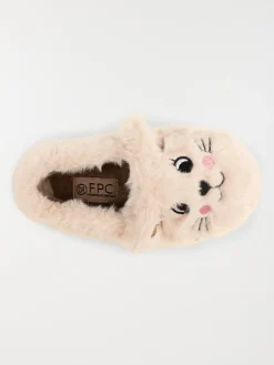 Chausson animal beige fille (24-30)