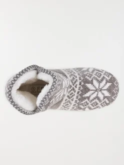 Chausson botte imprimé femme (36-41)