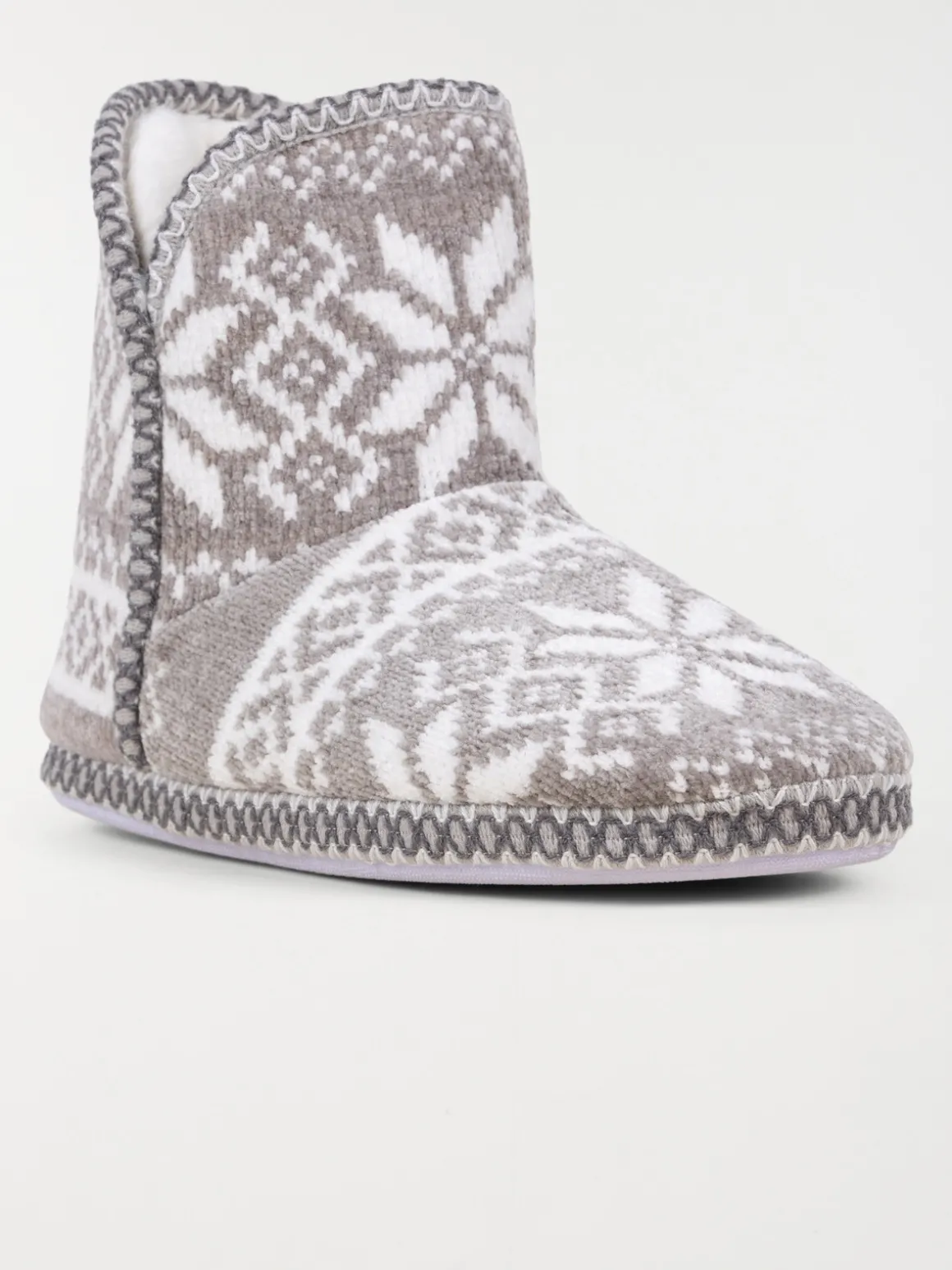 Chausson botte imprimé femme (36-41)