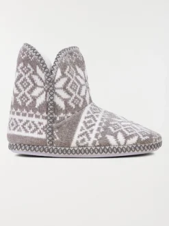 Chausson botte imprimé femme (36-41)