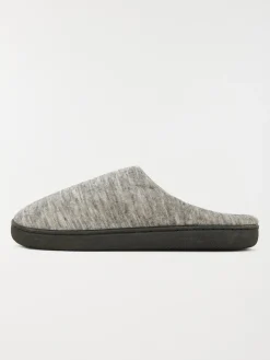Chausson brodé homme gris (41-46)