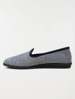 Chausson broderie ancre femme (36-41)