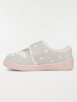 Chausson cerf gris fille (24-30)