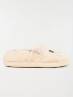 Chausson chat fille beige (31-35)